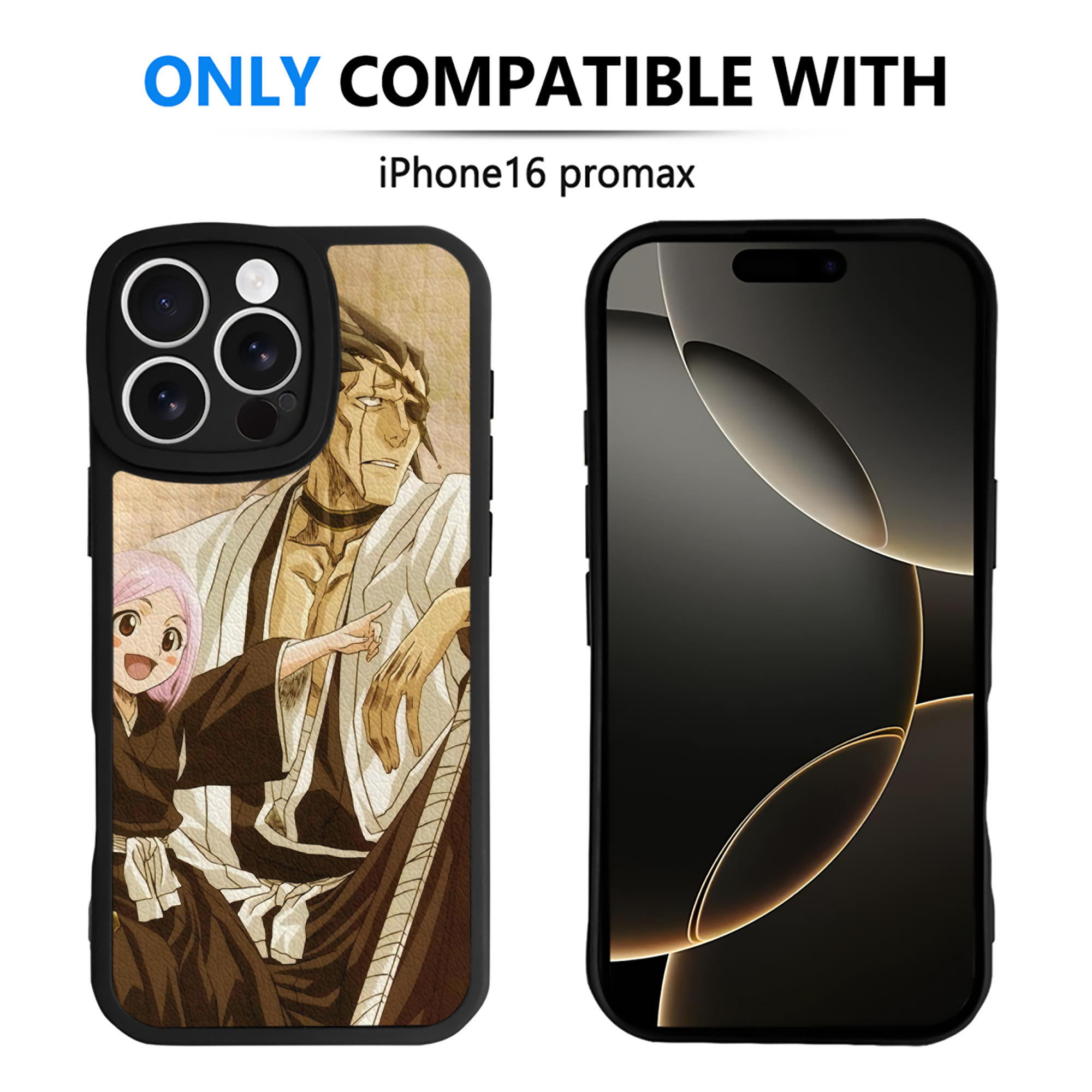 （画像用） ブリーチ BLEACH 【iPhone 16シリーズ対応】シリコンスマホケース（レザー調） 材質：シリコン